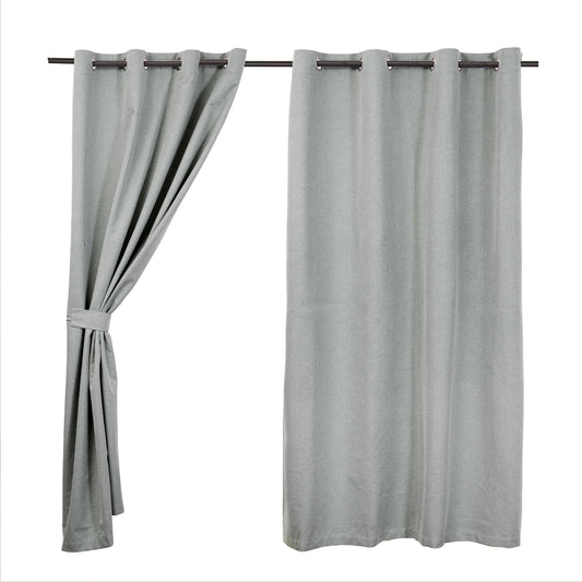Set Cortinas Blackout Argolla Romana Verde