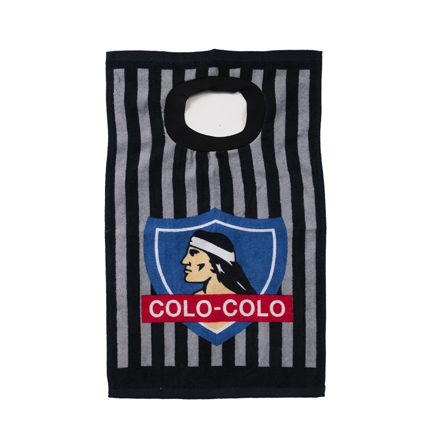 Set Toalla 30x50 cm, Cepillo Dental, Taza y Bolso Colo-Colo Negro