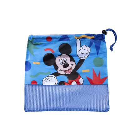 Set Toalla 30x50 cm, Cepillo Dental, Taza y Bolso Mickey Geométrico