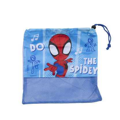 Set Toalla 30x50 cm, Cepillo Dental, Taza y Bolso Spidey Amaze