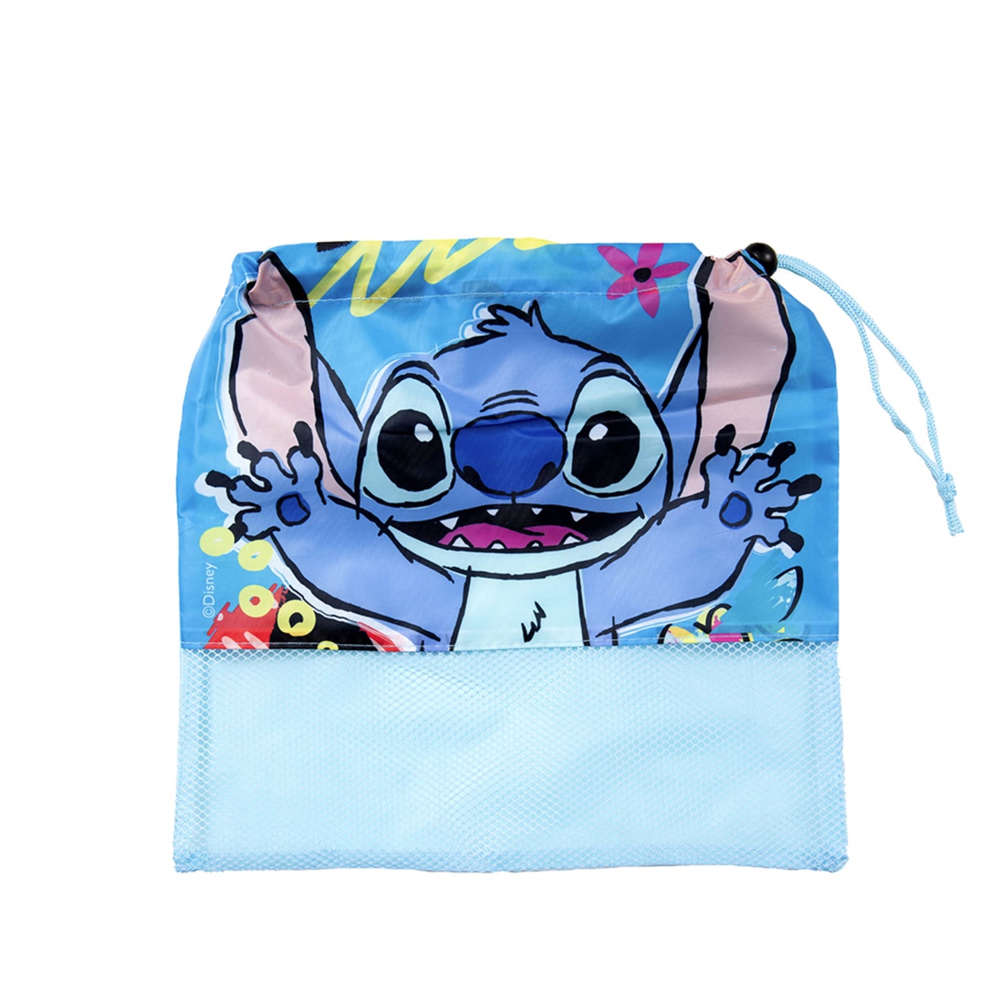 Set Toalla 30x50 cm, Cepillo Dental, Taza y Bolso Stitch Hawaii