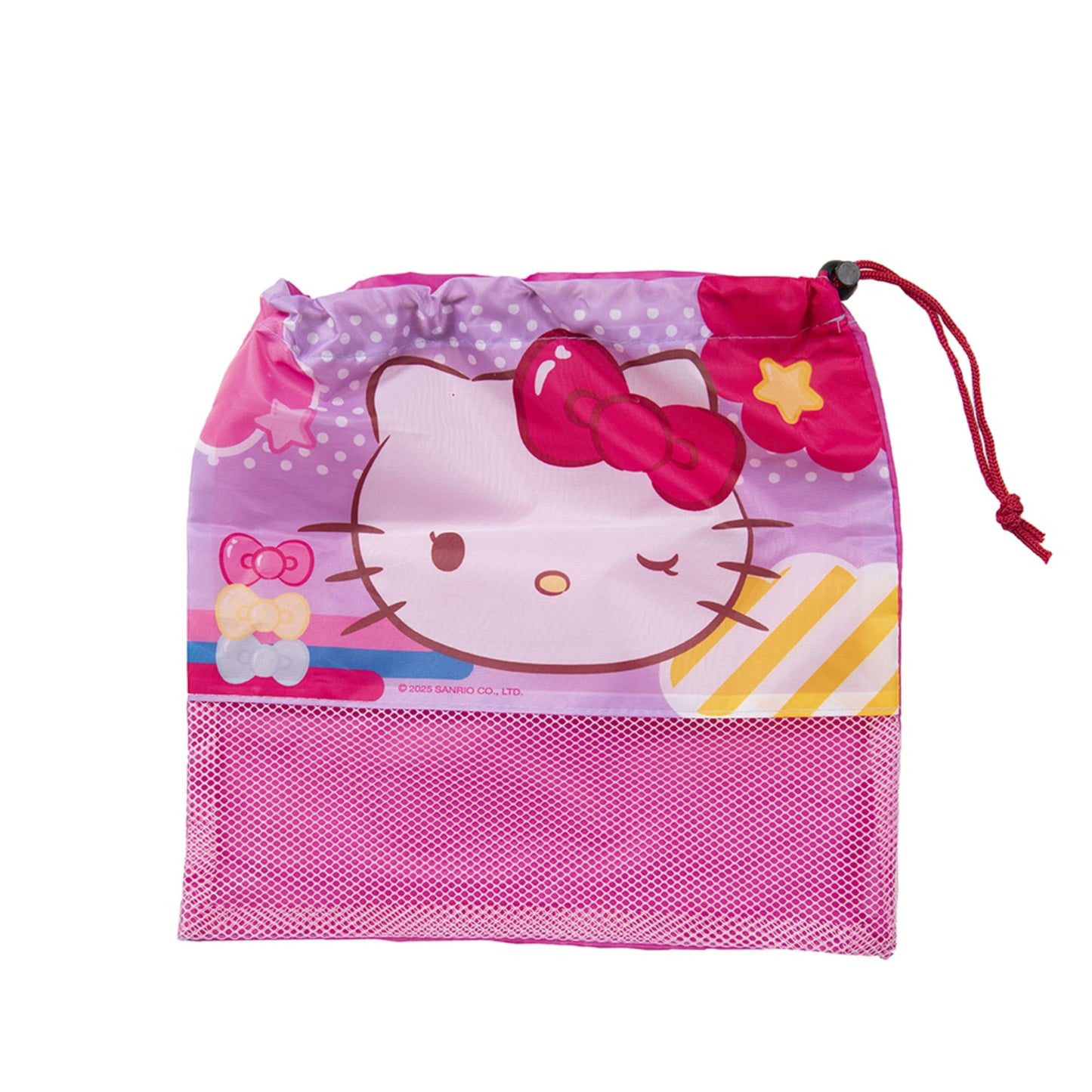 Set Toalla 30x50 cm, Cubiertos y Bolso Hello Kitty Cintas