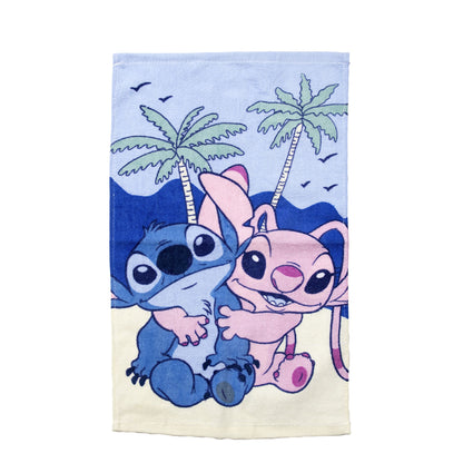 Set Toalla 30x50 cm, Cubiertos y Bolso Stitch Playa