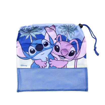Set Toalla 30x50 cm, Cubiertos y Bolso Stitch Playa