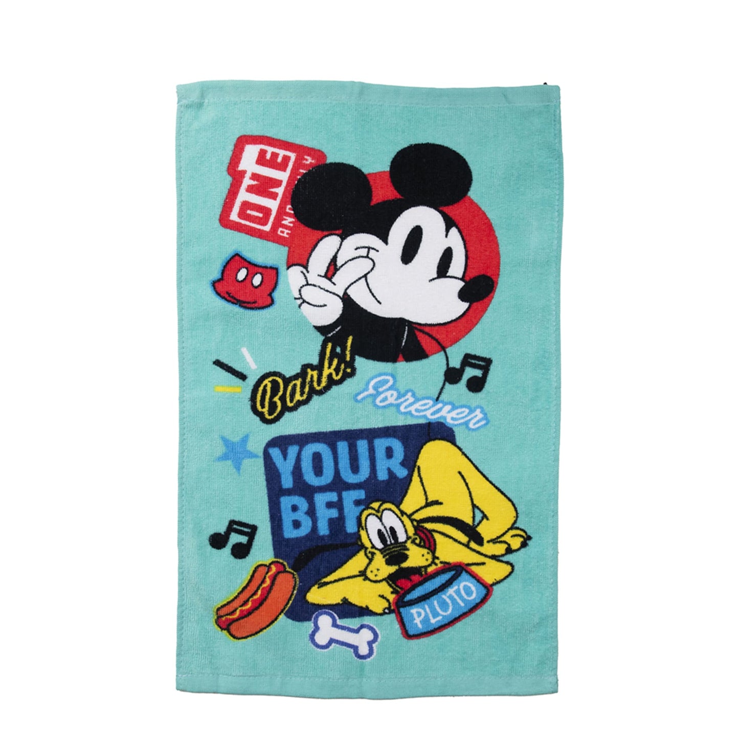 Set Toalla 30x50 cm, Estuche y Bolso Mickey Bark