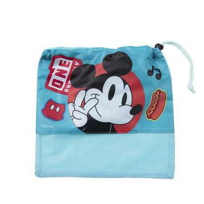 Set Toalla 30x50 cm, Estuche y Bolso Mickey Bark