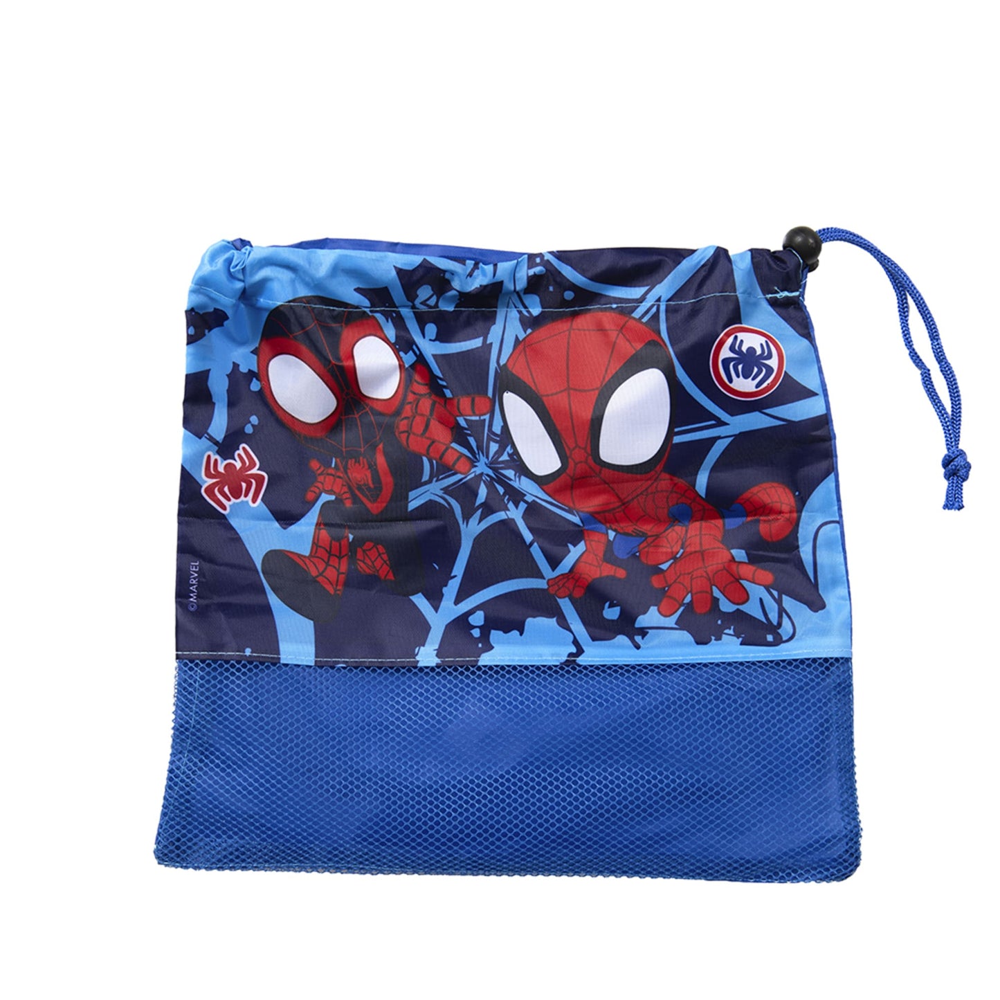 Set Toalla 30x50 cm, Estuche y Bolso Spidey Telas