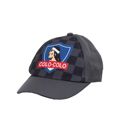 Set Toalla 30x50 cm, Jockey y Bolso Colo-Colo Cuadros