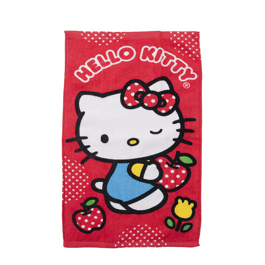 Set Toalla 30x50 cm, Jockey y Bolso Hello Kitty Manzana