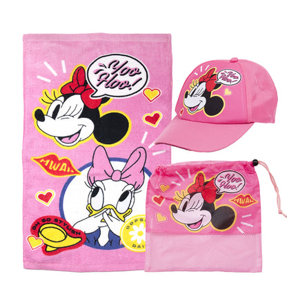 Set Toalla 30x50 cm, Jockey y Bolso Minnie Stylish