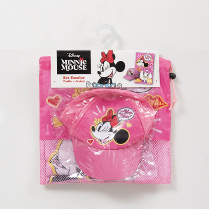 Set Toalla 30x50 cm, Jockey y Bolso Minnie Stylish