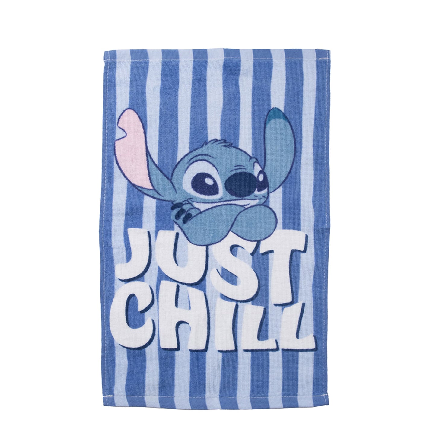 Set Toalla 30x50 cm, Jockey y Bolso Stitch Chill