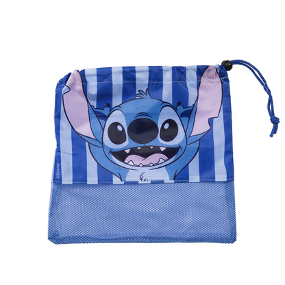 Set Toalla 30x50 cm, Jockey y Bolso Stitch Chill
