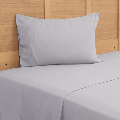 Sábana 1.5 Plazas Microfibra Gris
