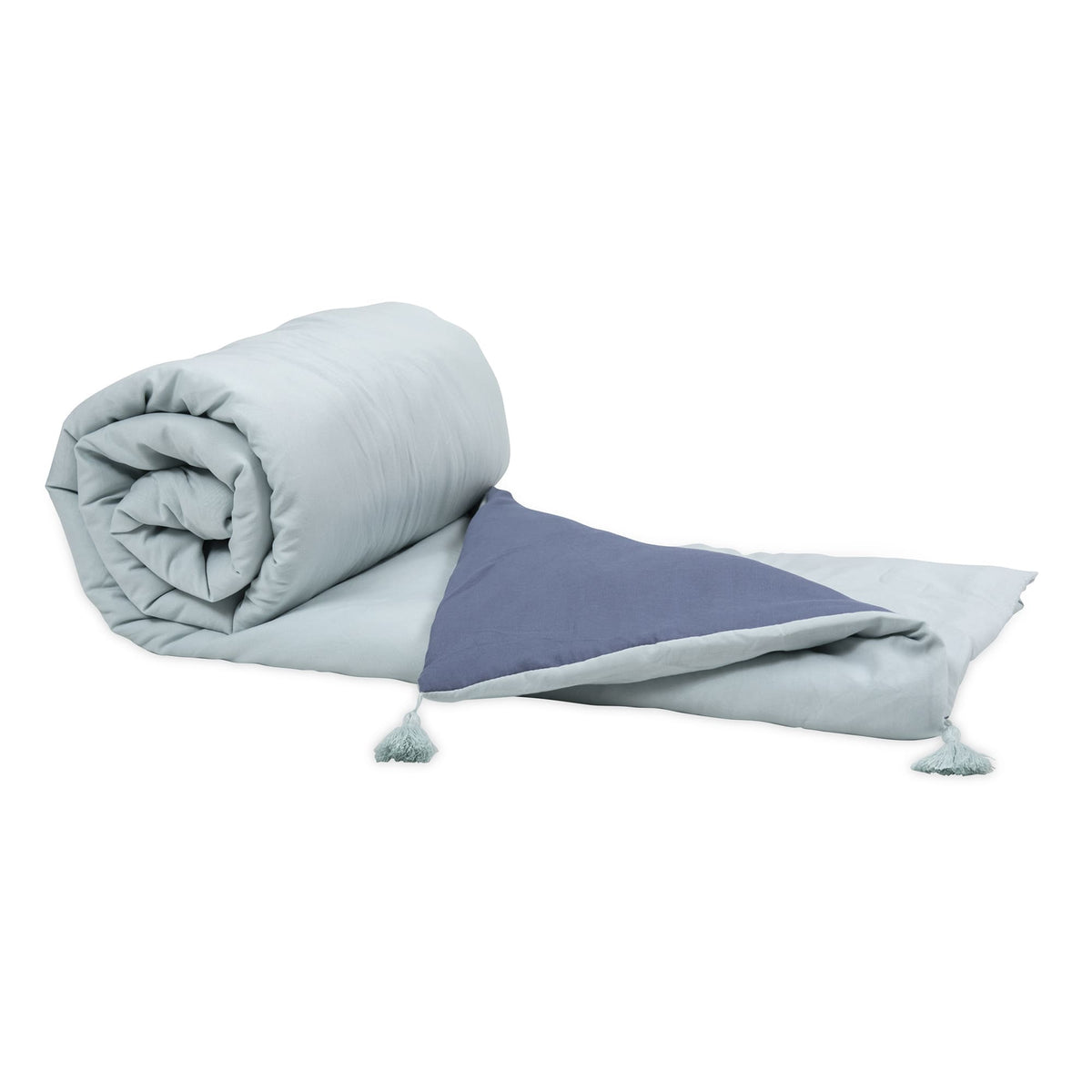 Piecera 2 Plazas Microfibra Prewashed Celeste - Azul