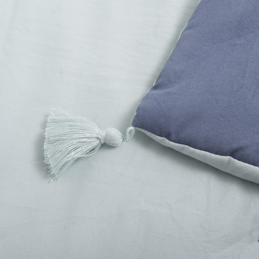 Piecera 2 Plazas Microfibra Prewashed Celeste - Azul