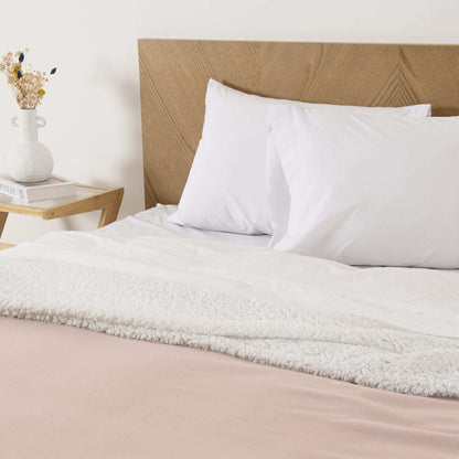 Frazada 1.5 Plazas Polar Sherpa Lisa Nude