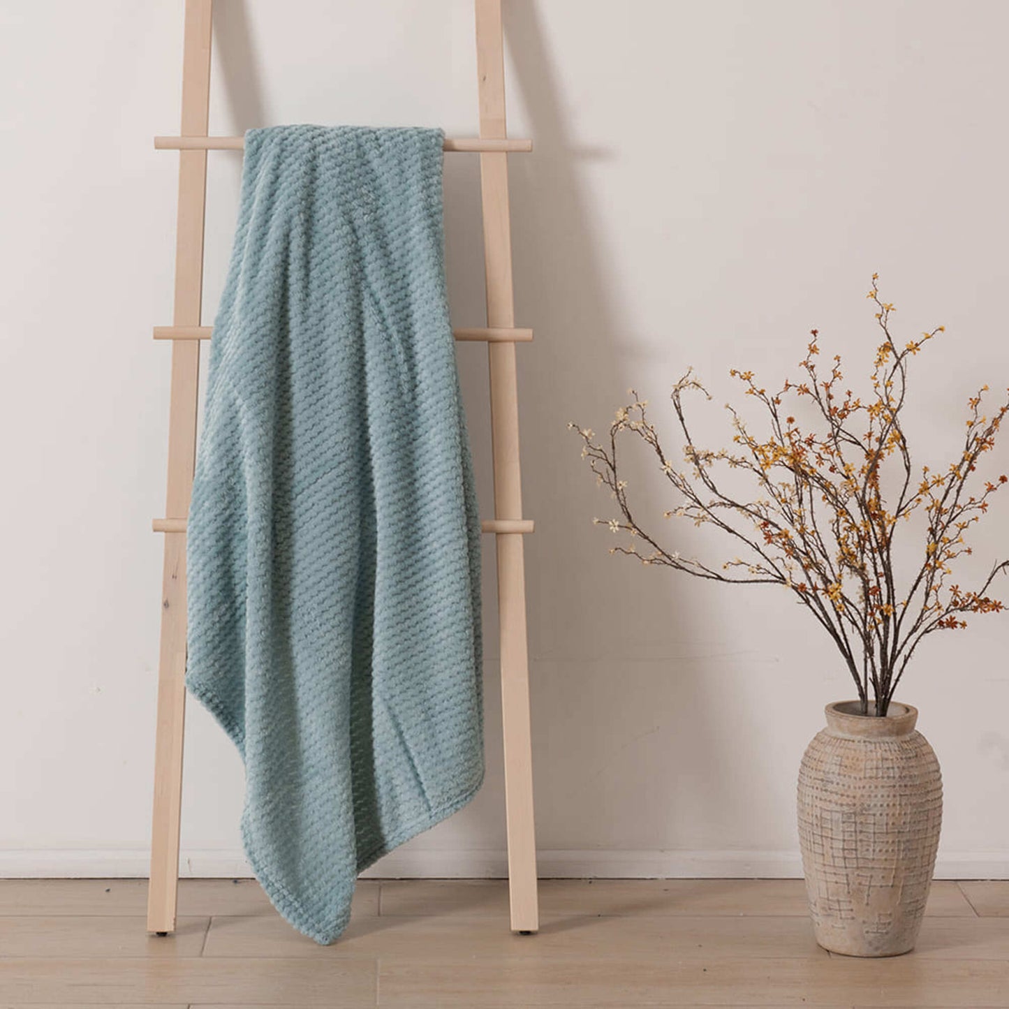 Manta Flannel Aura 127x152 cm Celeste