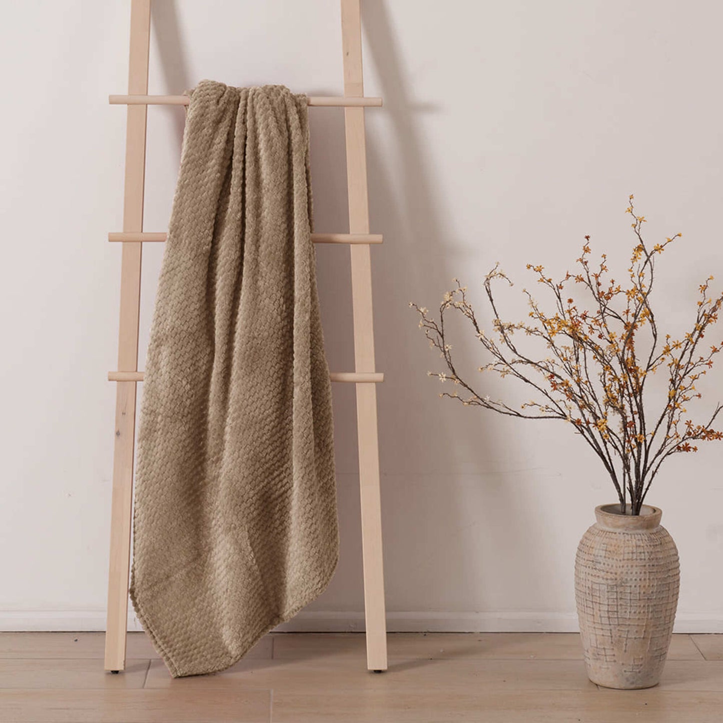 Manta Flannel Aura 127x152 cm Beige