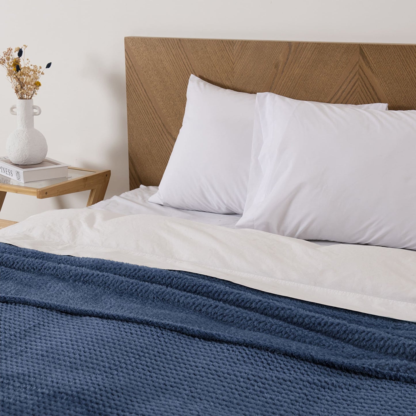 Frazada King Flannel Aura Azul