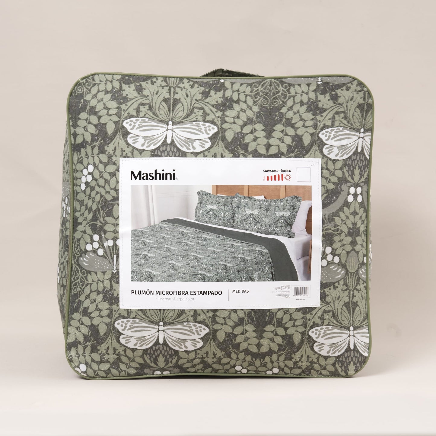 Plumón 1.5 Plazas Microfibra Sherpa Arrayan