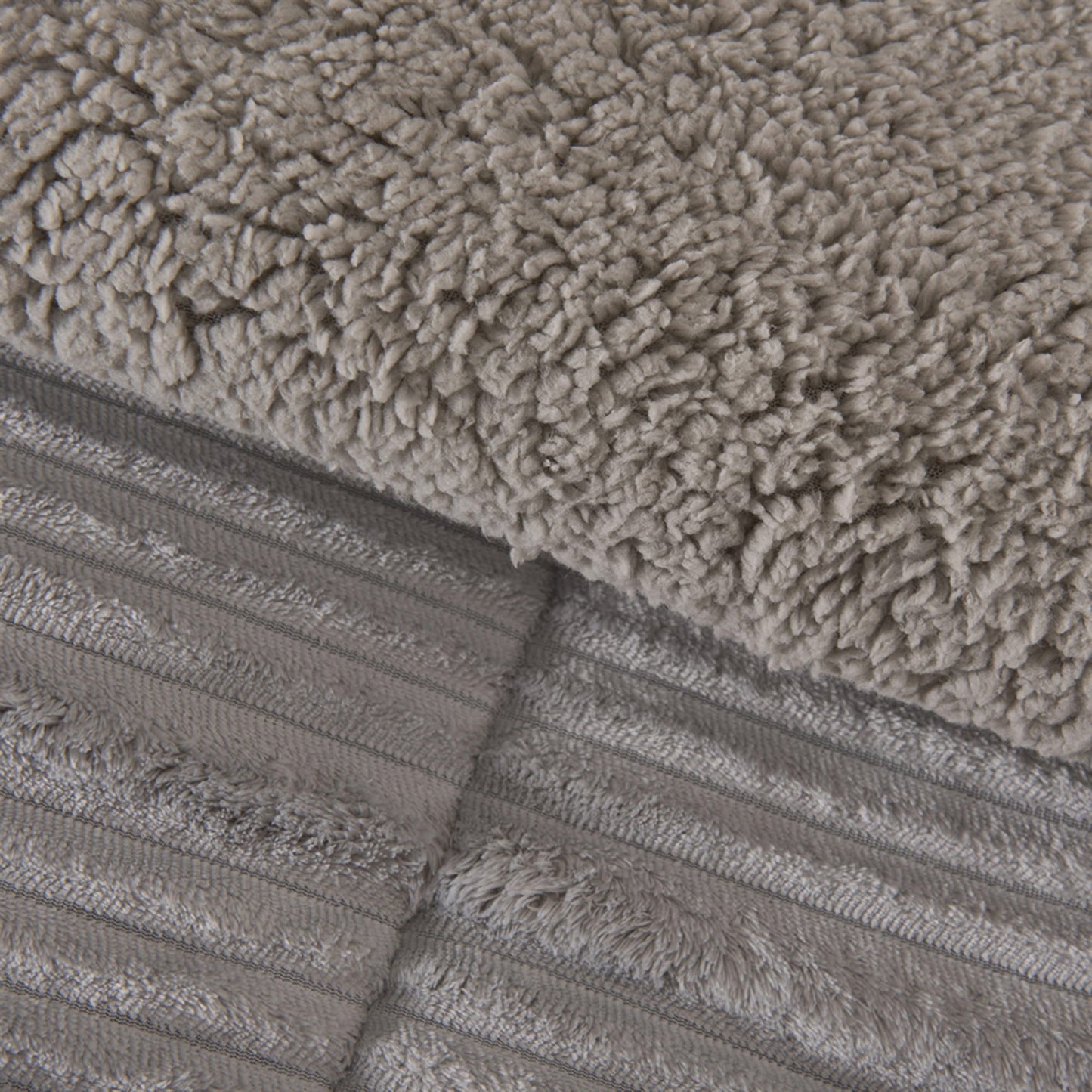 Plumón 2 Plazas Corduroy Coral Sherpa Gris