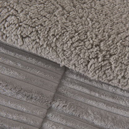 Plumón 2 Plazas Corduroy Coral Sherpa Gris