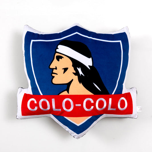 Cojín Velour Bordado con Forma 45x45 cm Colo-Colo