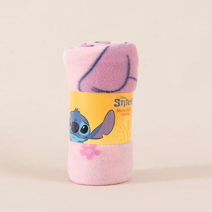 Manta Polar 115x130 cm Disney Stitch Angel Pink