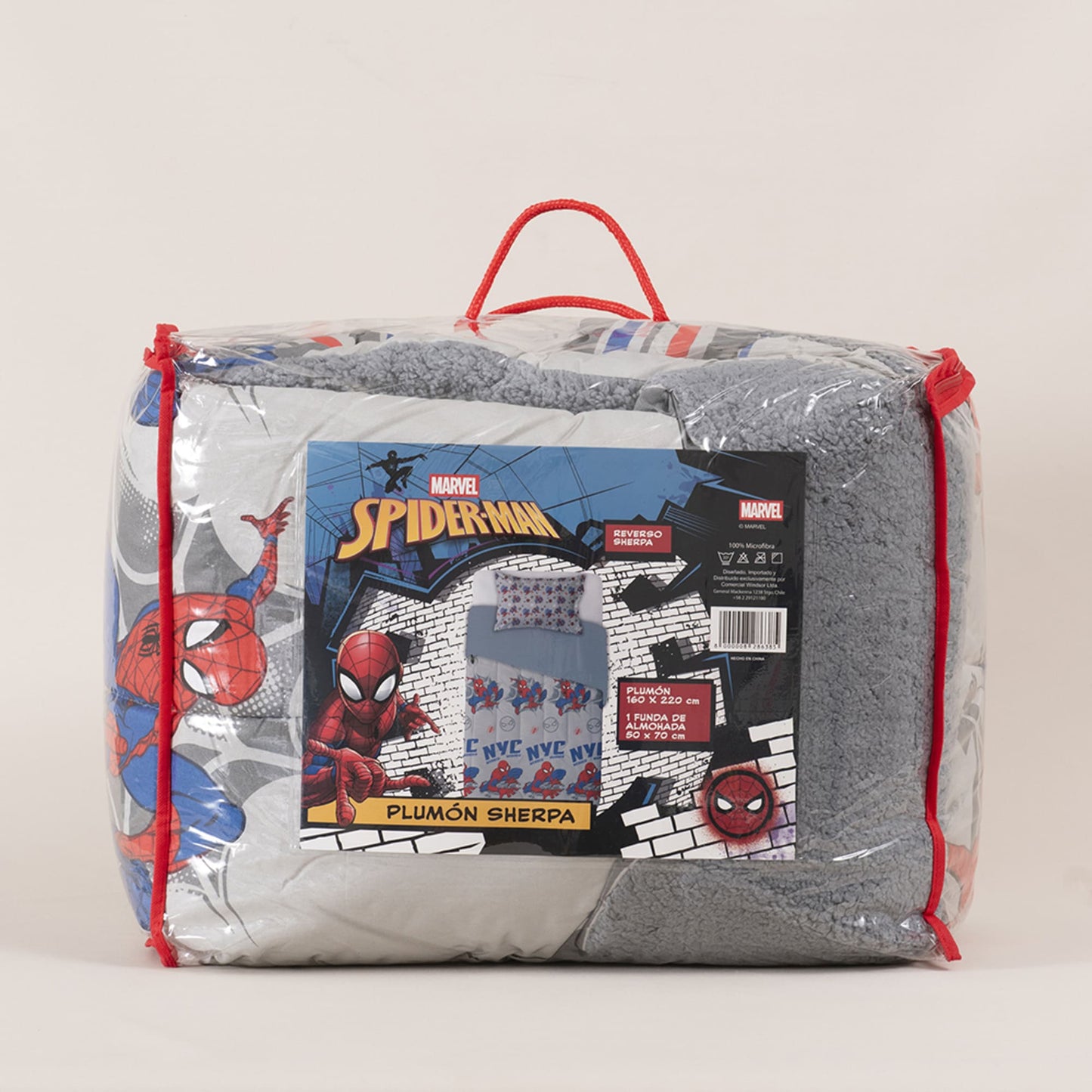 Plumón 1.5 Plazas Sherpa Spiderman