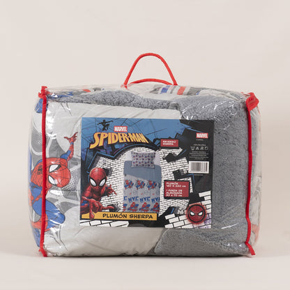 Plumón 1.5 Plazas Sherpa Spiderman