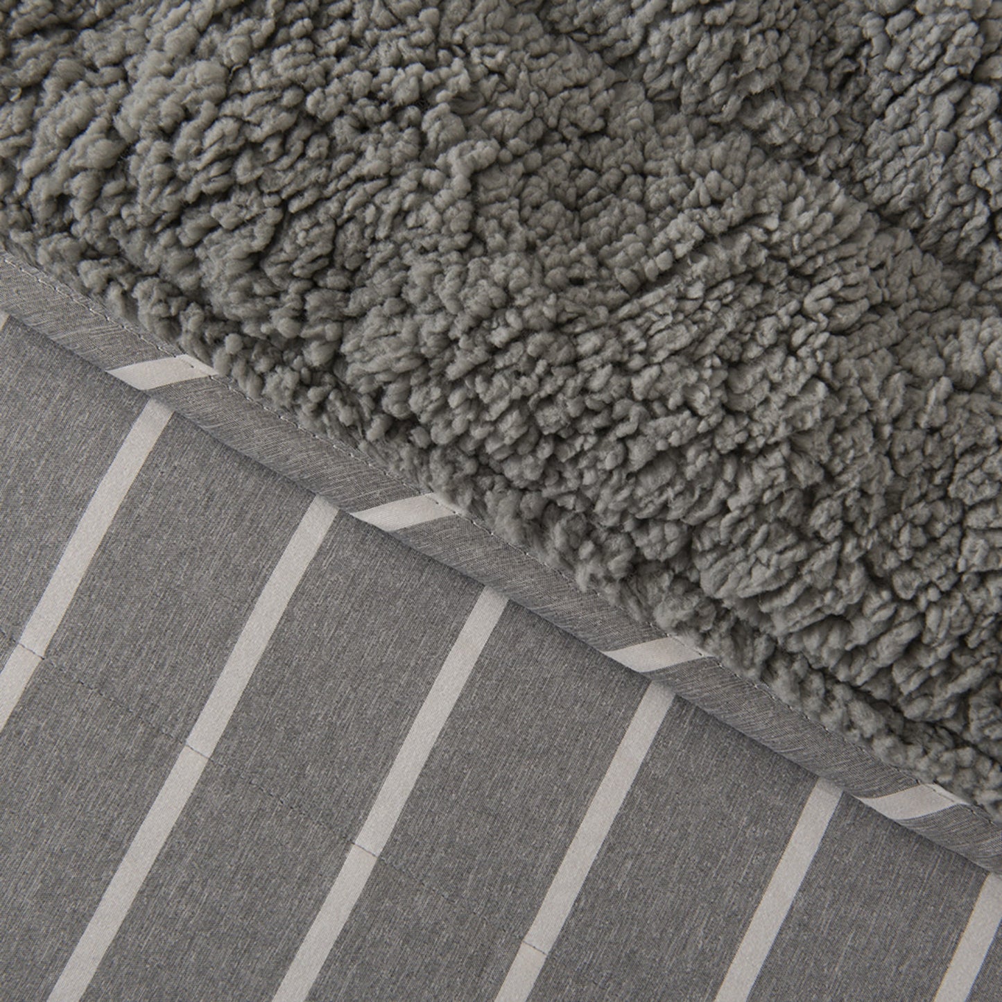 Quilt King Palma Cationic Sherpa Gris
