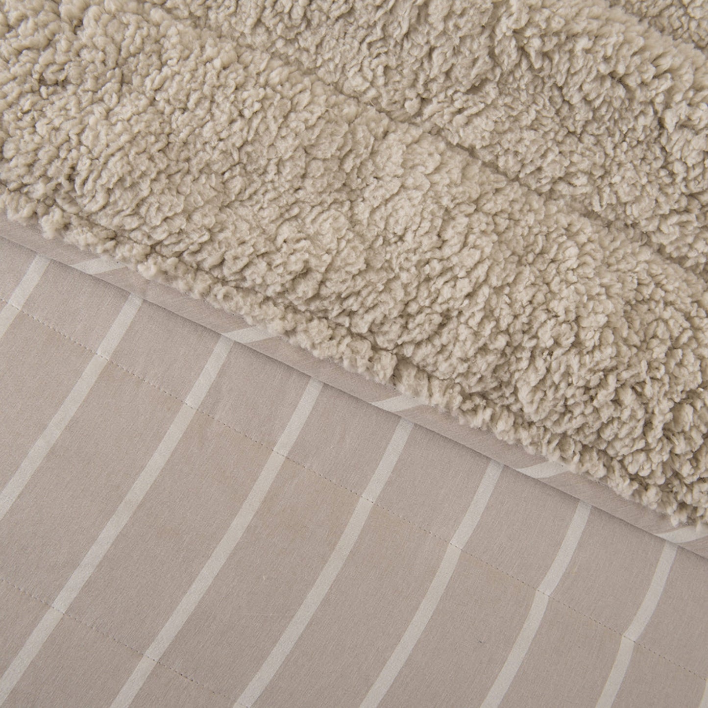 Quilt Super King Palma Cationic Sherpa Beige