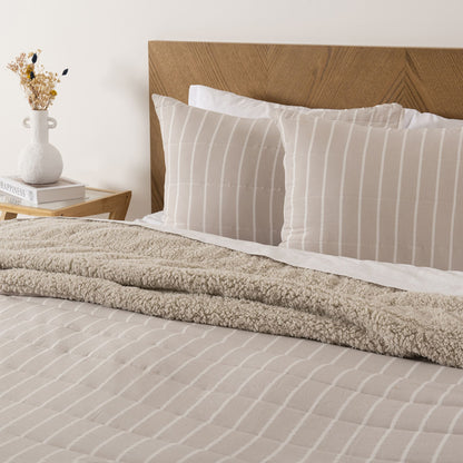 Quilt Super King Palma Cationic Sherpa Beige