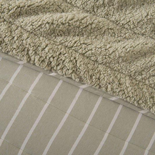 Quilt Super King Palma Cationic Sherpa Verde