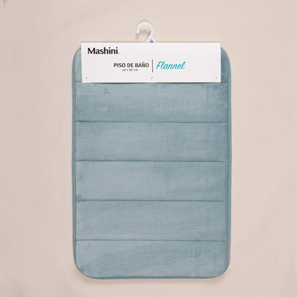 Piso de Baño Flannel Azul