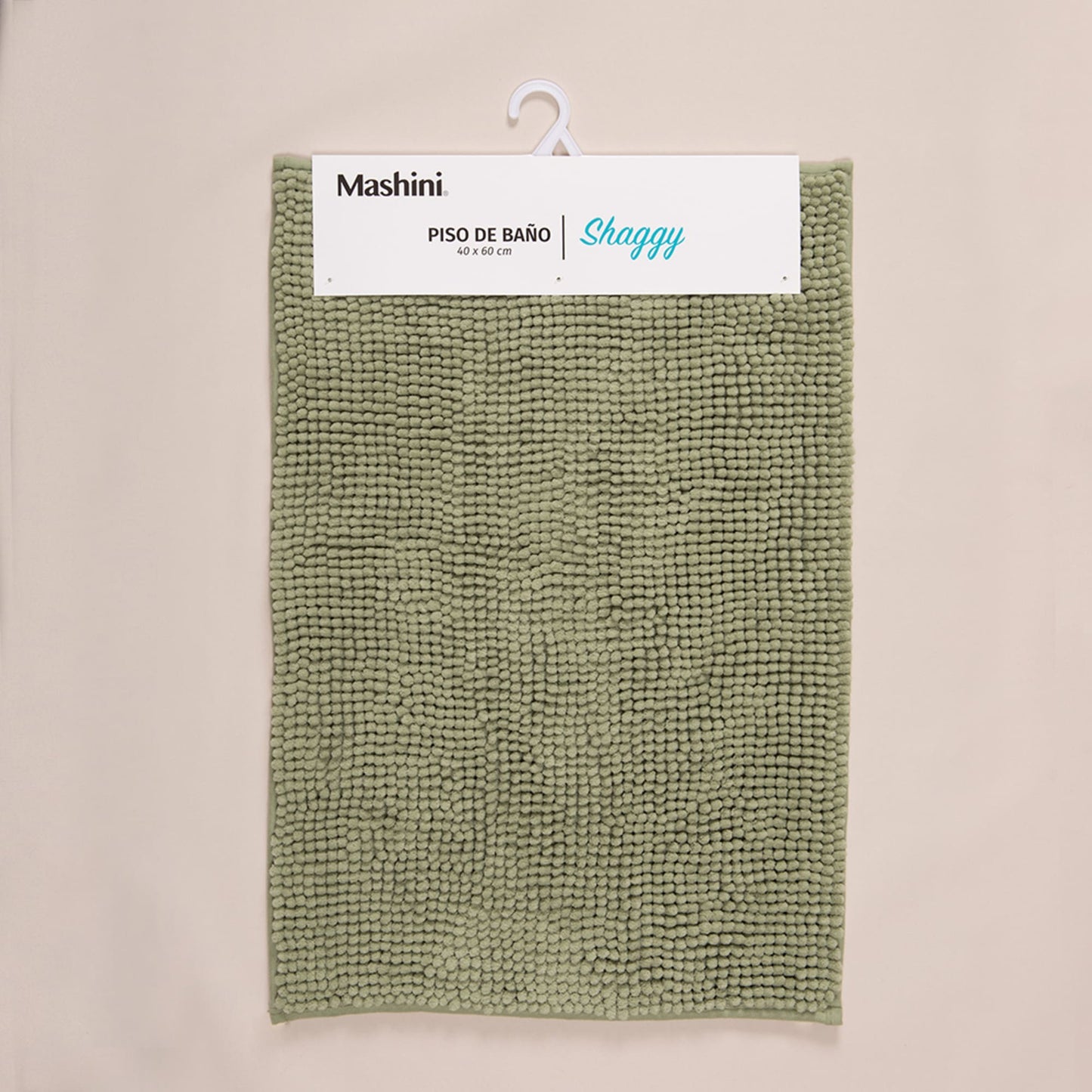 Piso de Baño Shaggy Verde