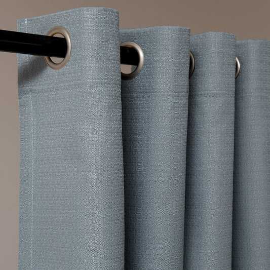 Set Cortinas Blackout Argolla Regata Azul