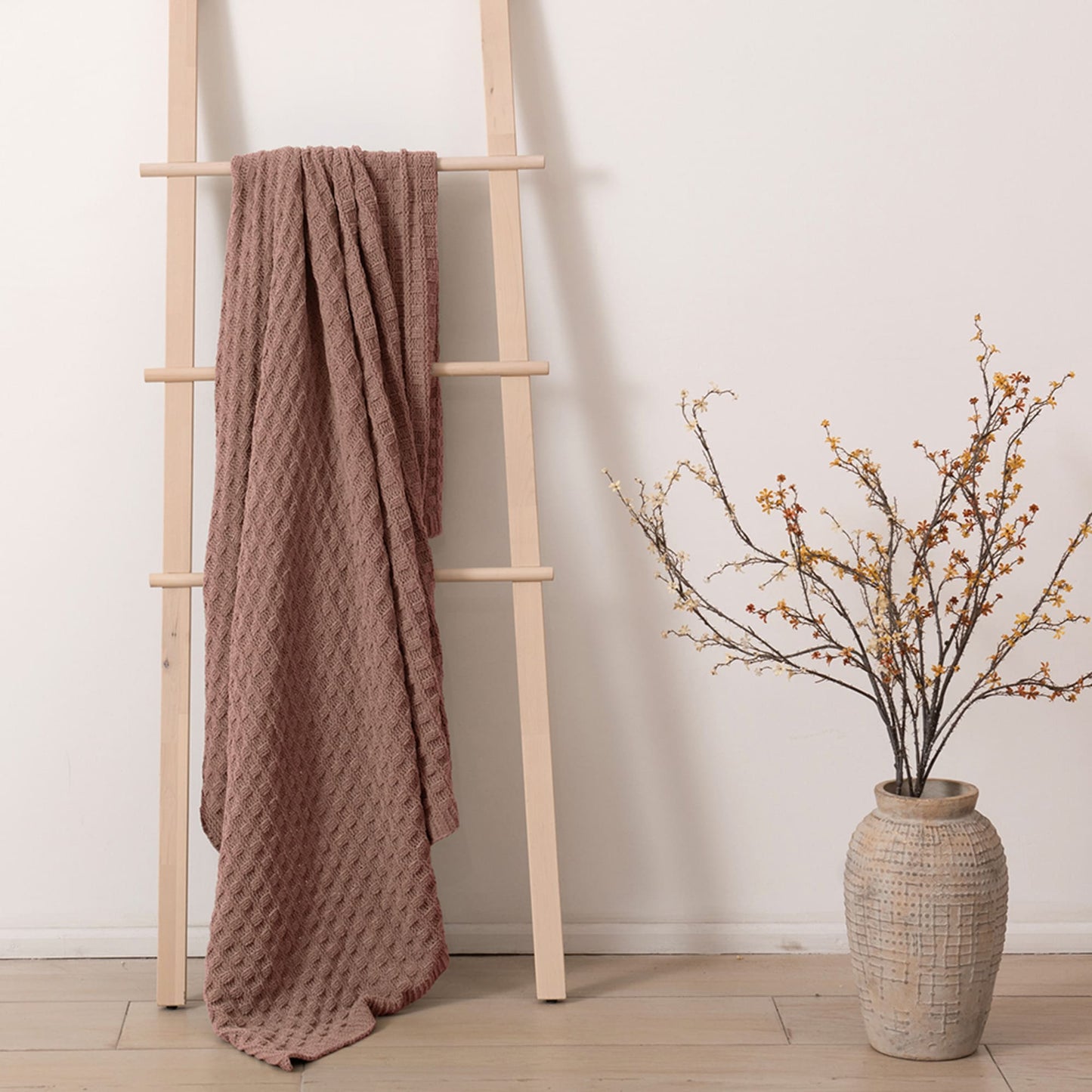 Manta Chenille Ivy 127x152 cm Café