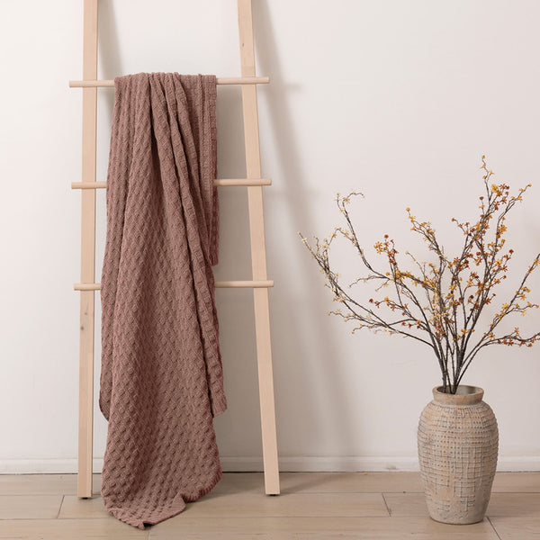 Manta Chenille Ivy 127x152 cm Café