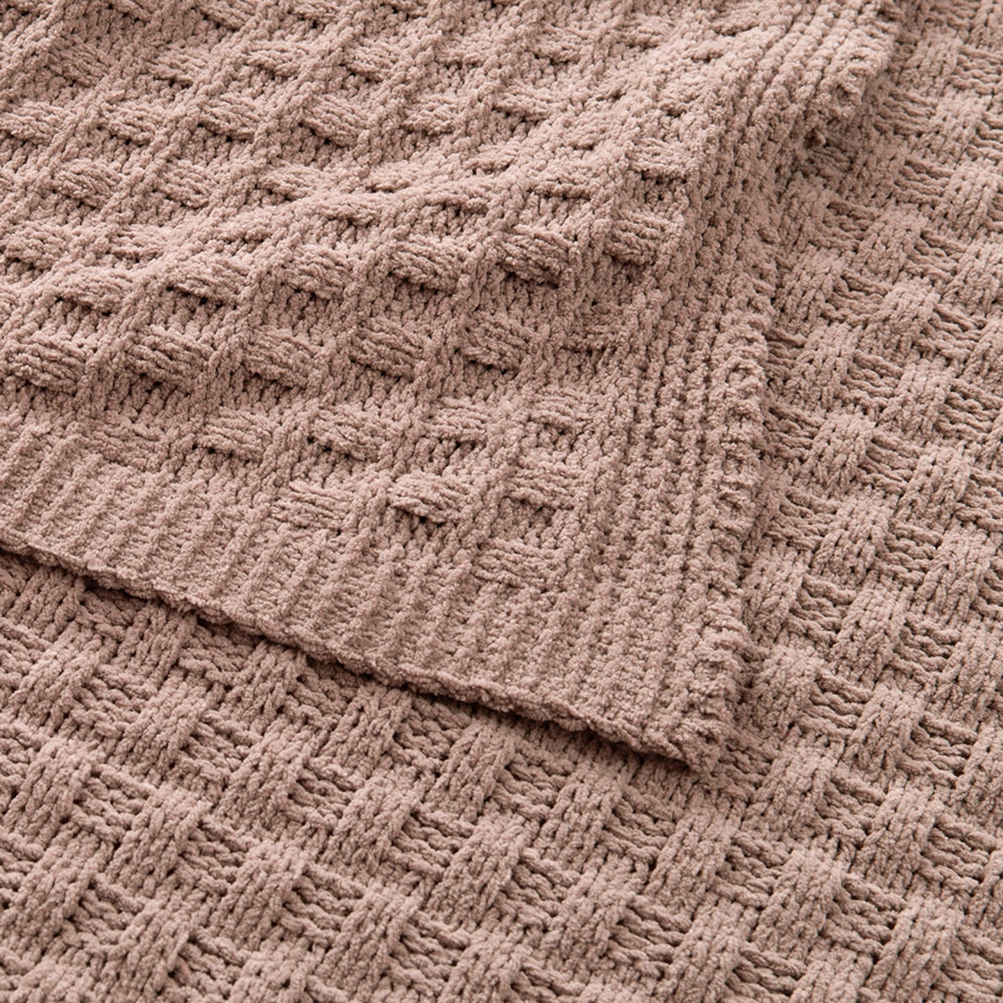 Manta Chenille Ivy 127x152 cm Café