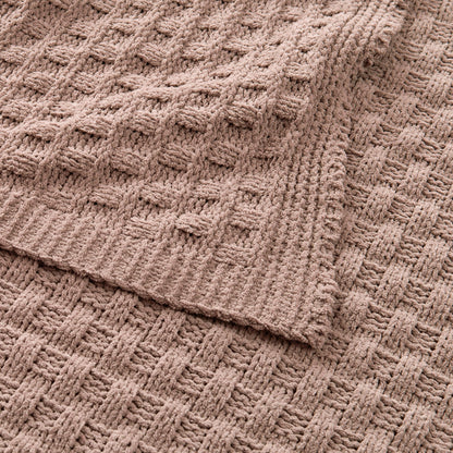 Manta Chenille Ivy 127x152 cm Café