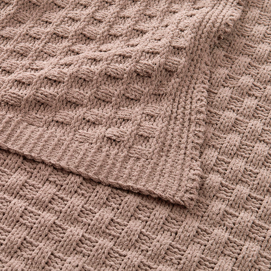 Manta Chenille Ivy 127x152 cm Café