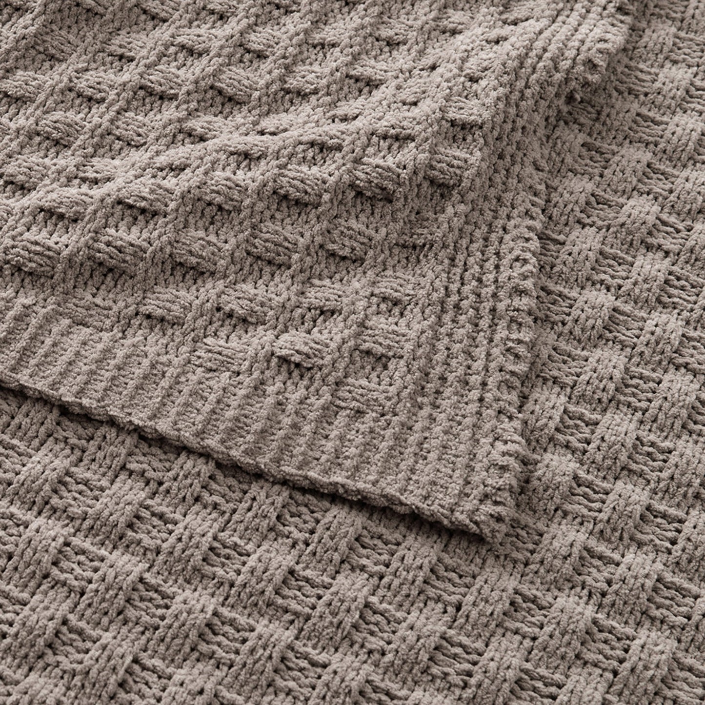 Manta Chenille Ivy 127x152 cm Taupe