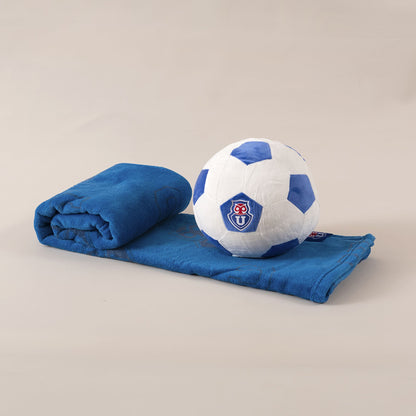 Set Regalable Manta + Cojín Pelota U de Chile