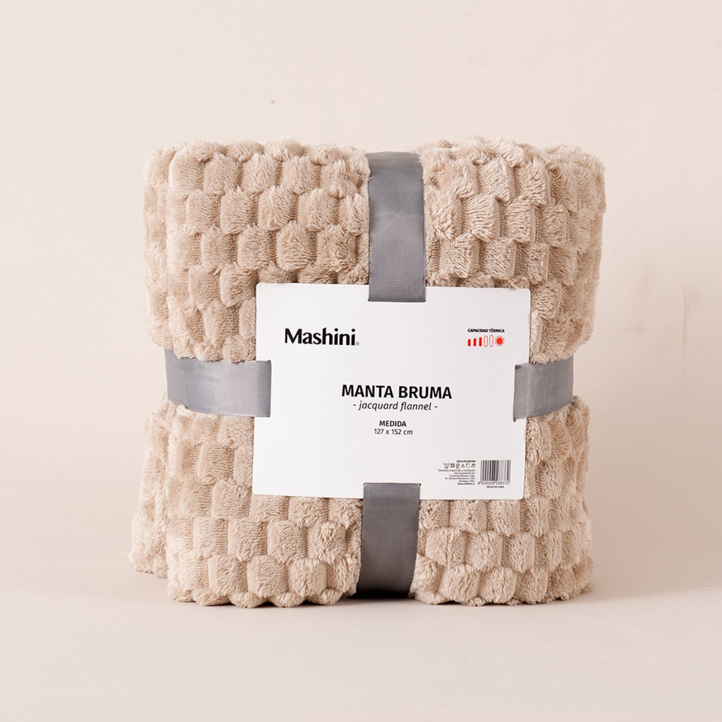 Manta Jacquard Flannel Bruma 127x152 cm Arena