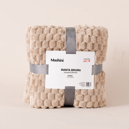 Manta Jacquard Flannel Bruma 127x152 cm Arena