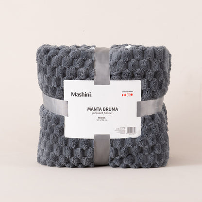 Manta Jacquard Flannel Bruma 127x152 cm Marengo