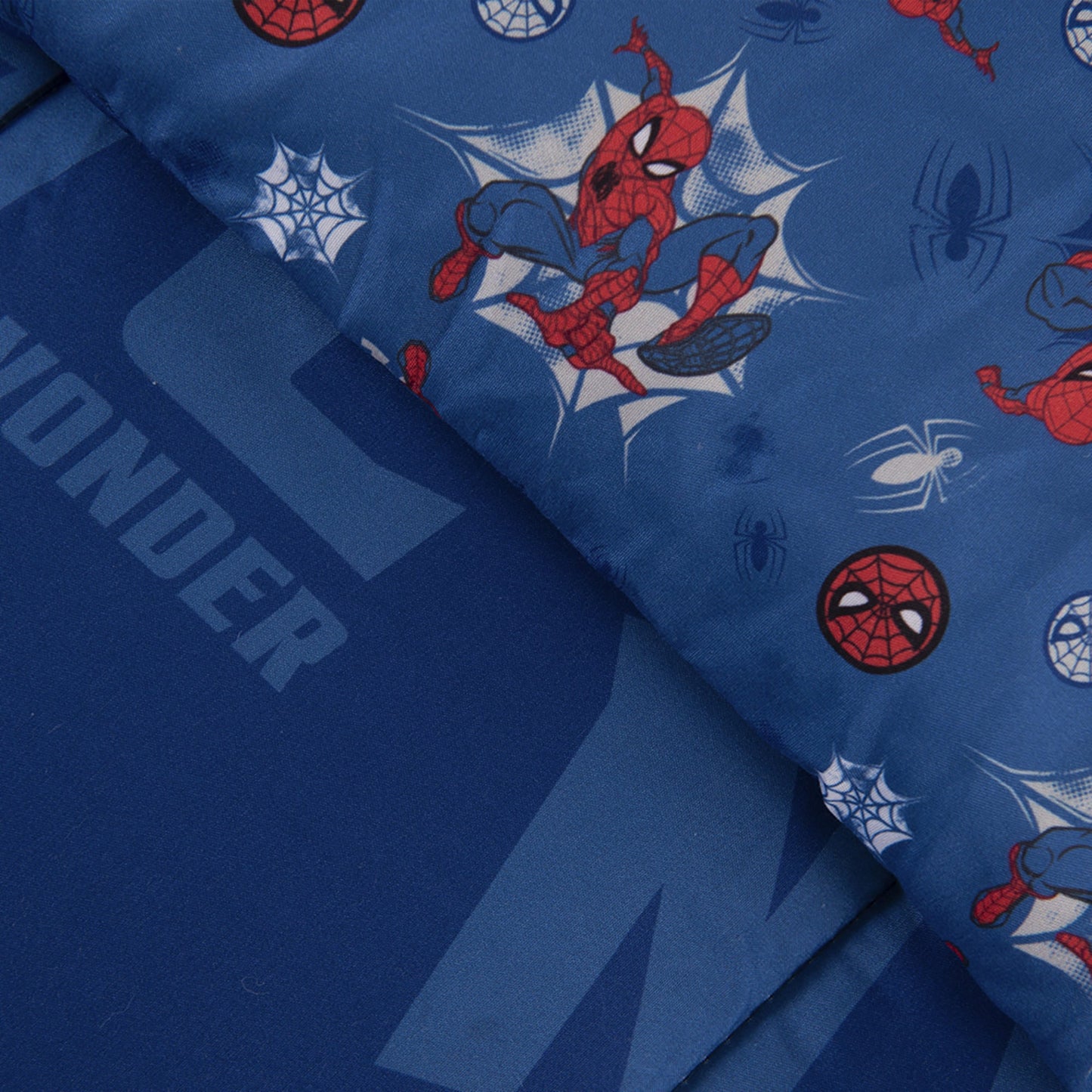 Plumón 1.5 Plazas Spiderman New Azul