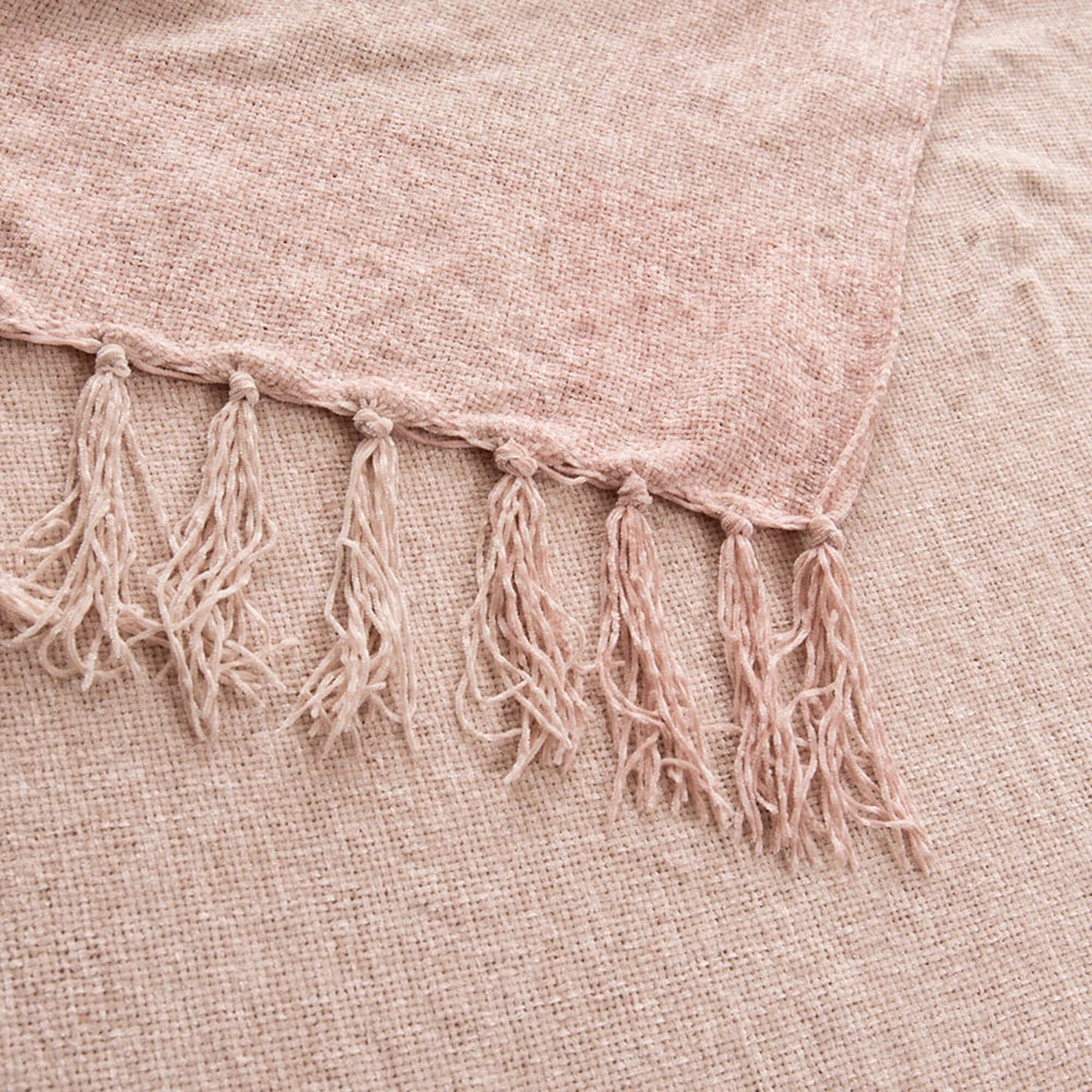 Manta Chenille Jade 130x160 cm Rosa